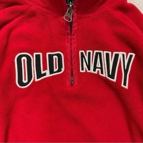 Old Navy Half Zip Pullover Sweatshirt Red boys Size 4T - Picture 3 of 7